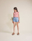 Buho - kids - denim shorts - denim