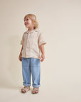 Buho - kids - linen shirt - sand