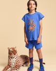 Maison Mangostan - tiger t-shirt - blue