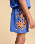 Maison Mangostan - tiger short - blue