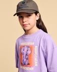 Maison Mangostan - sweet elephant crop tee - lilac