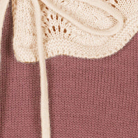 Mipounet - gala collared wool sweater - pink