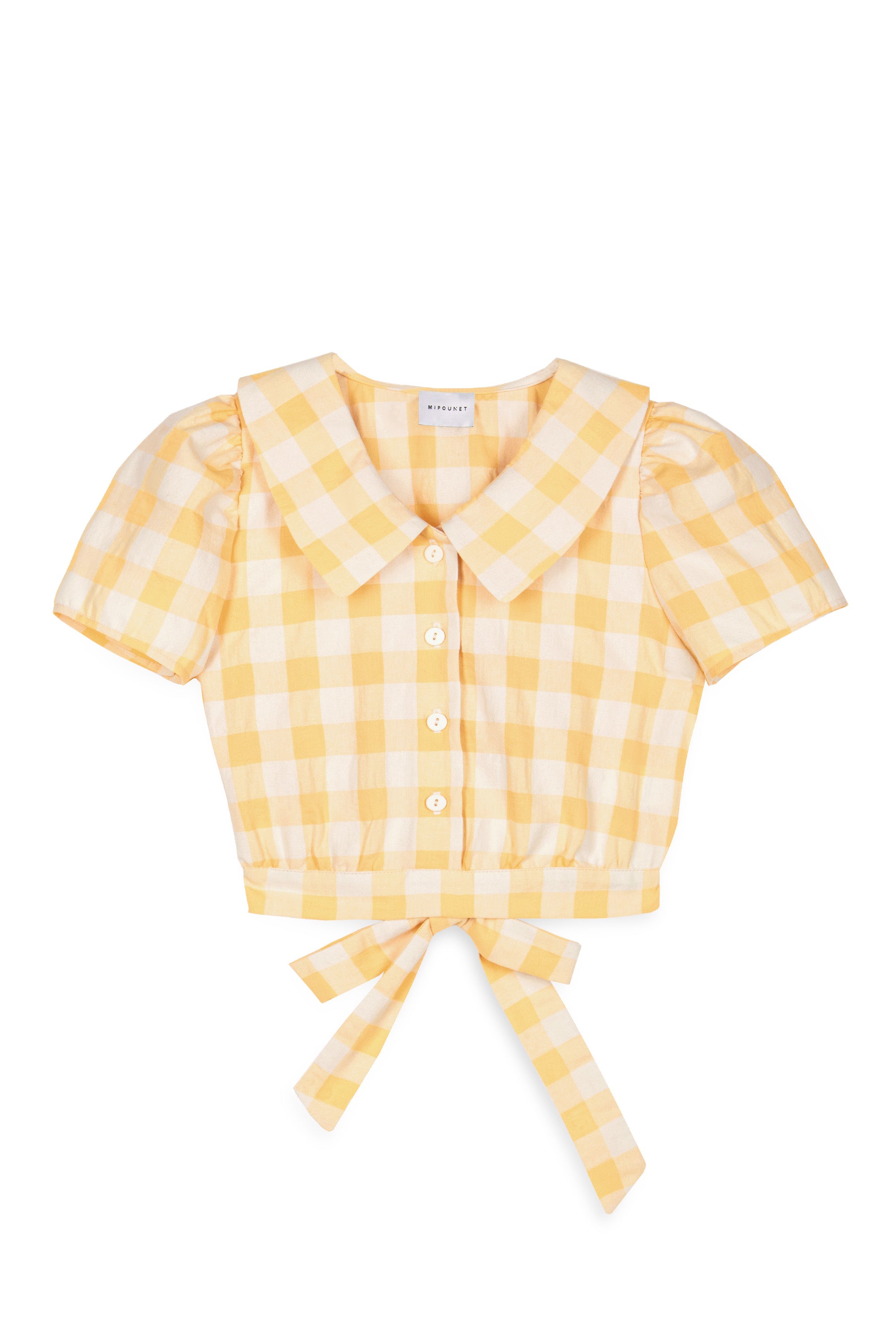 Mipounet - isabelle vichy top - yellow