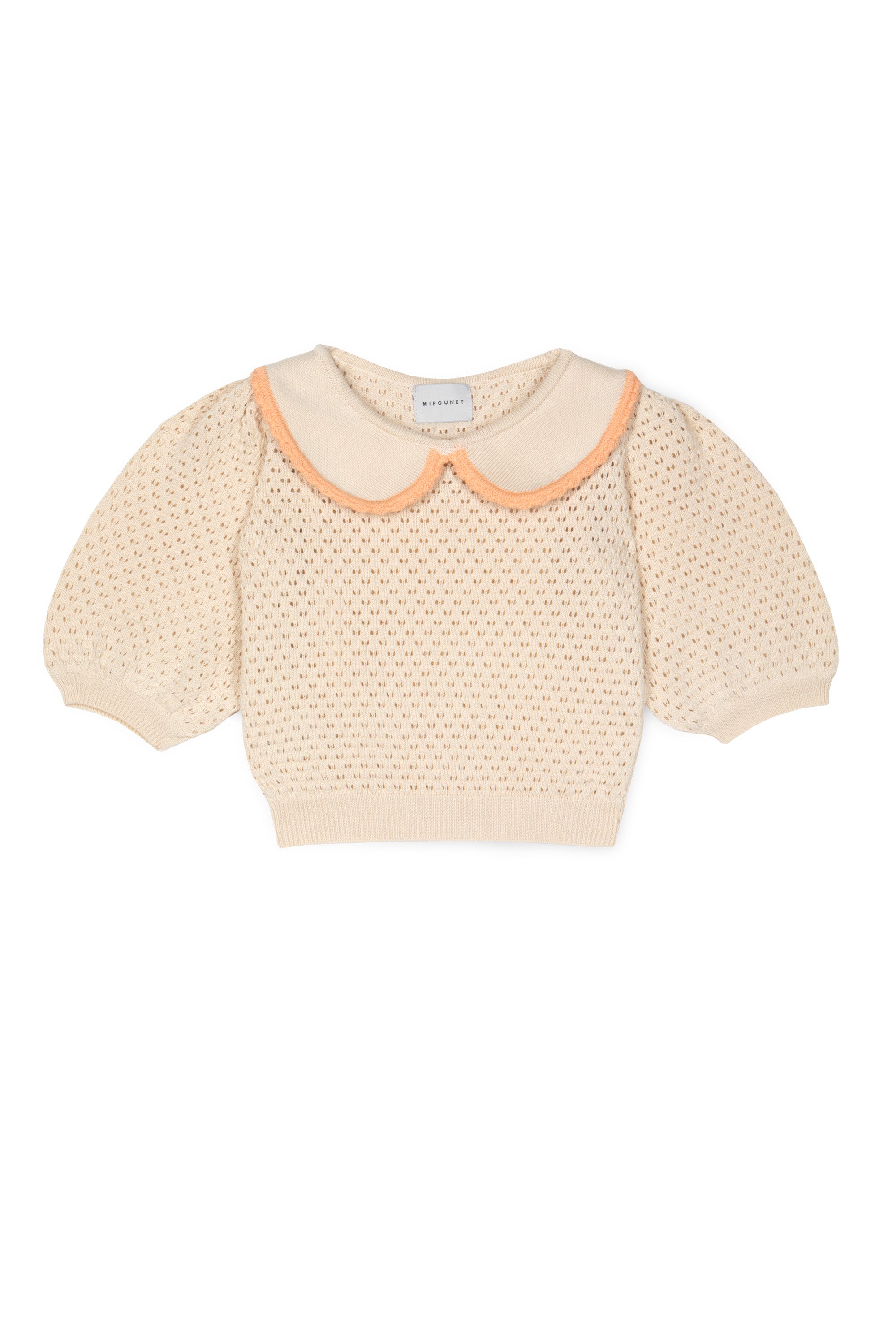 Mipounet - carola collared openwork sweater