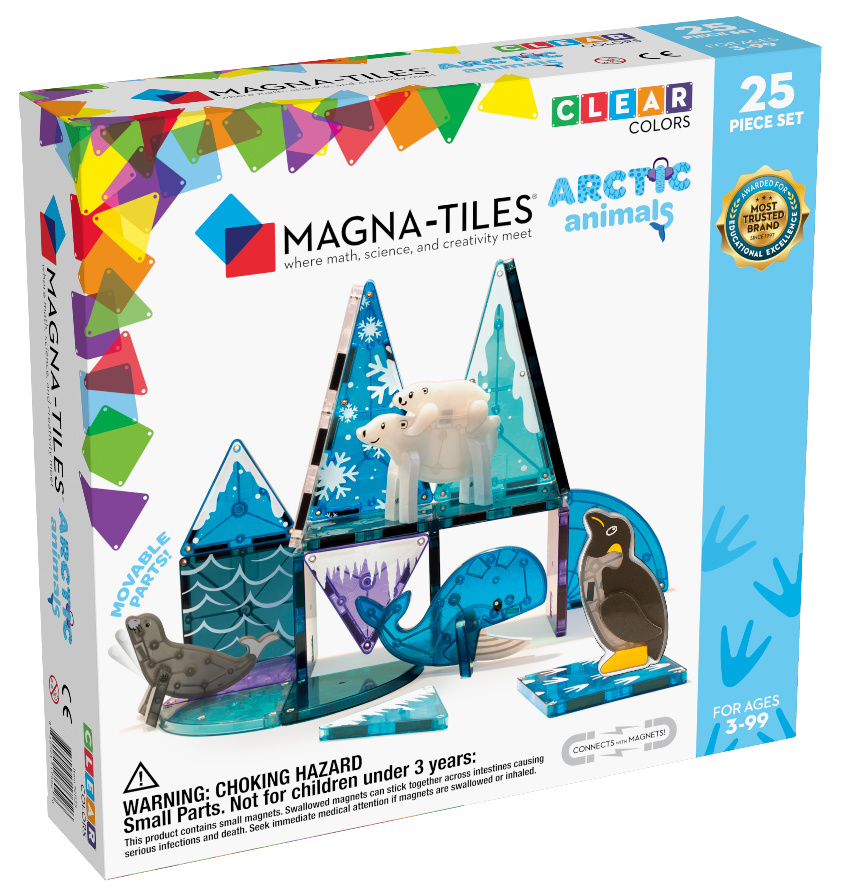 Magna Tiles - arctic animals - 25 stuks