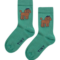 Tiny Cottons - poodle socks - emerald