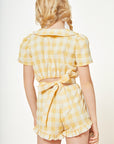 Mipounet - isabelle vichy top - yellow