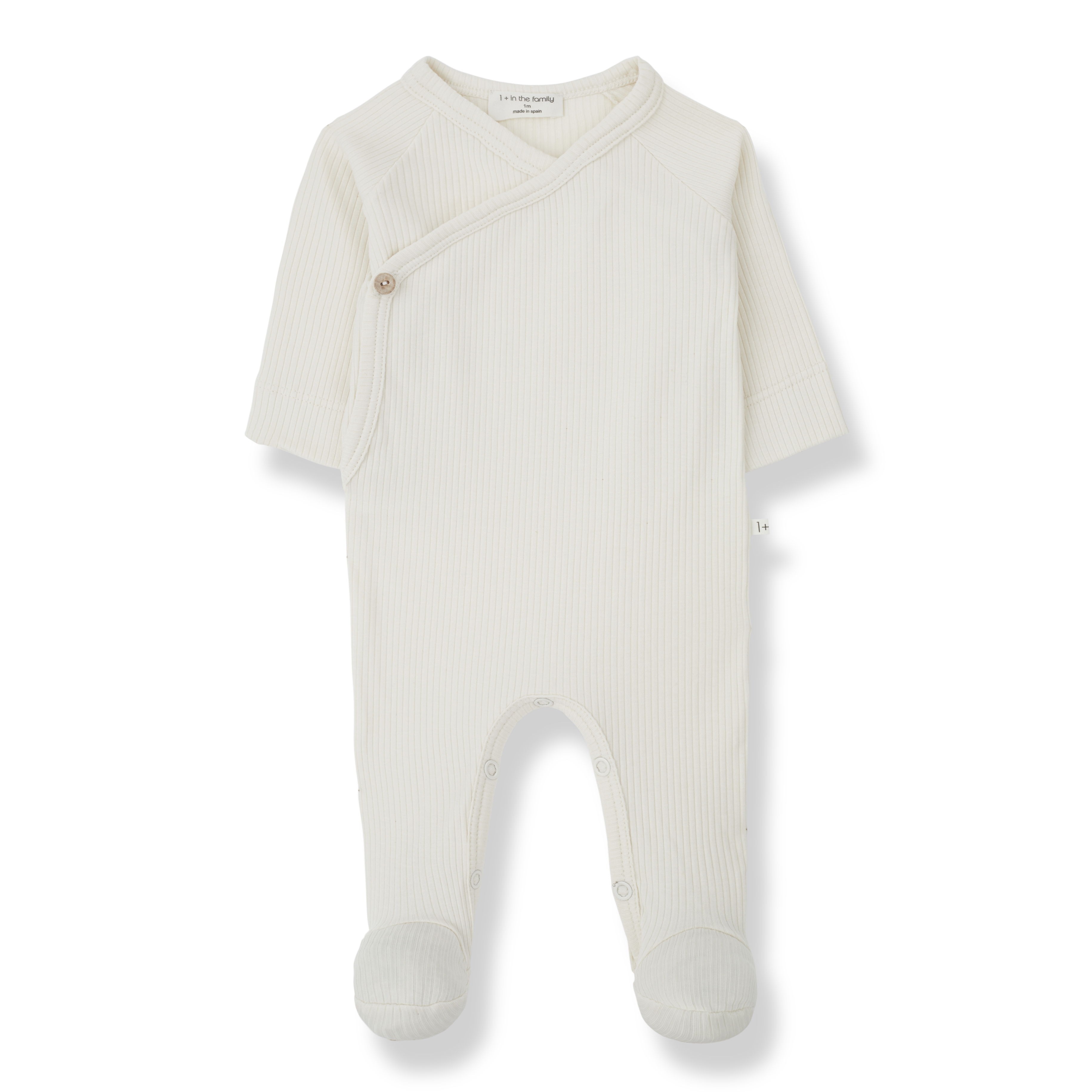 1+ in the family - pauline - jumpsuit with feet - ivory