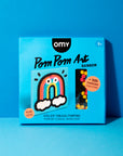 Omy - pom pom art - rainbow