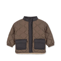 Konges Slojd - pace quilted jacket - walnut
