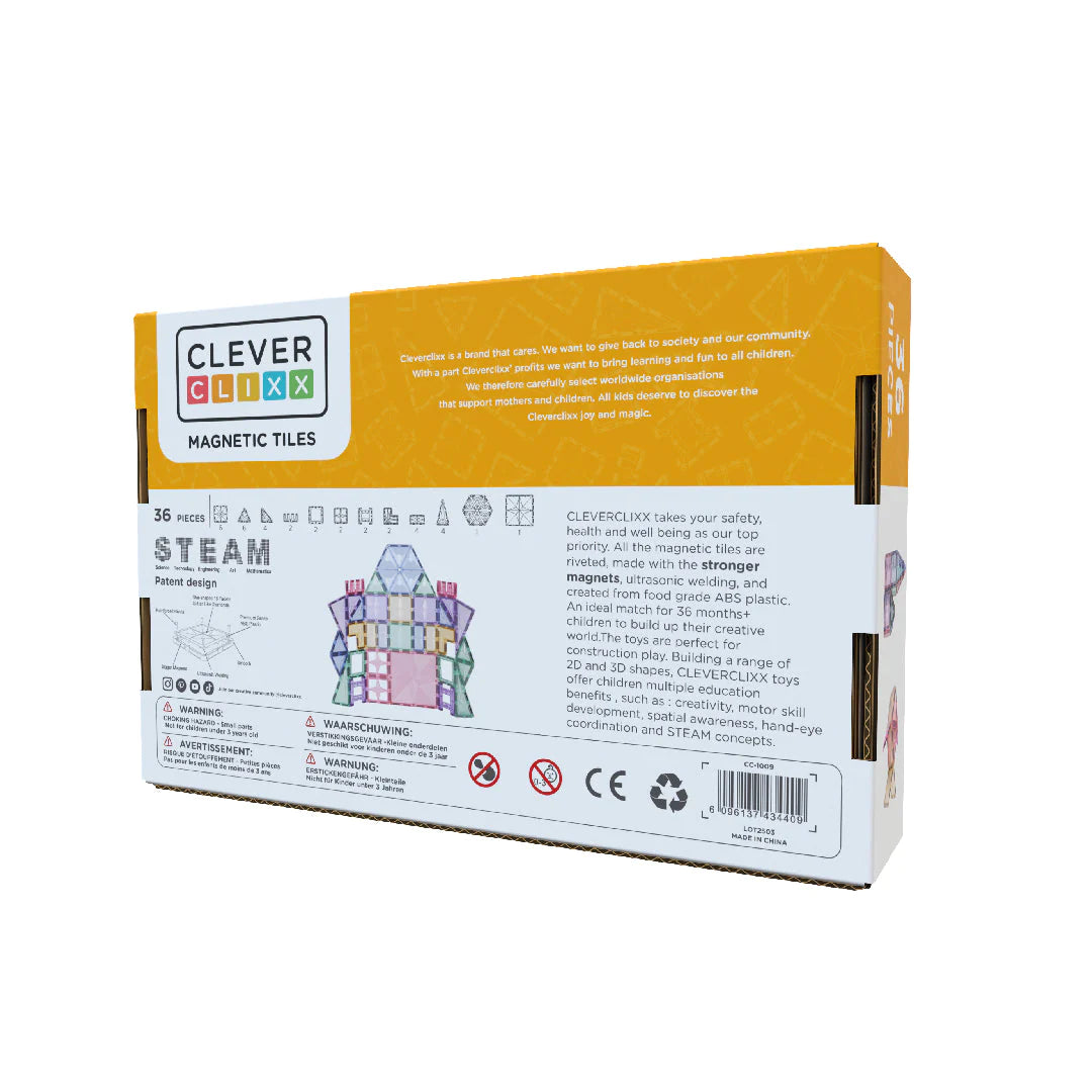CleverClixx - petite pack - pastel - 36 pcs