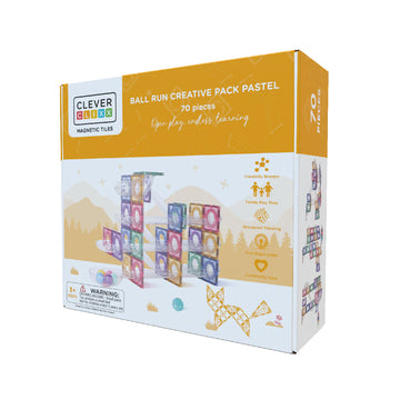CleverClixx - ball run - creative pack - pastel - 70 pcs