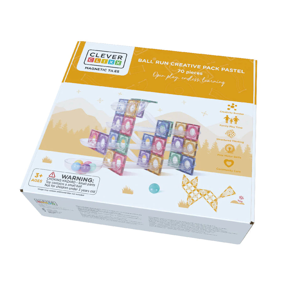 CleverClixx - ball run - creative pack - pastel - 70 pcs
