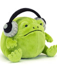 Jellycat - ricky rain frog with headphones