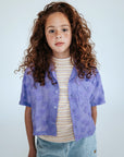 Repose Ams - cropped shirt - purple hearts