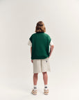 Main Story - fleece skate short - ecru melange