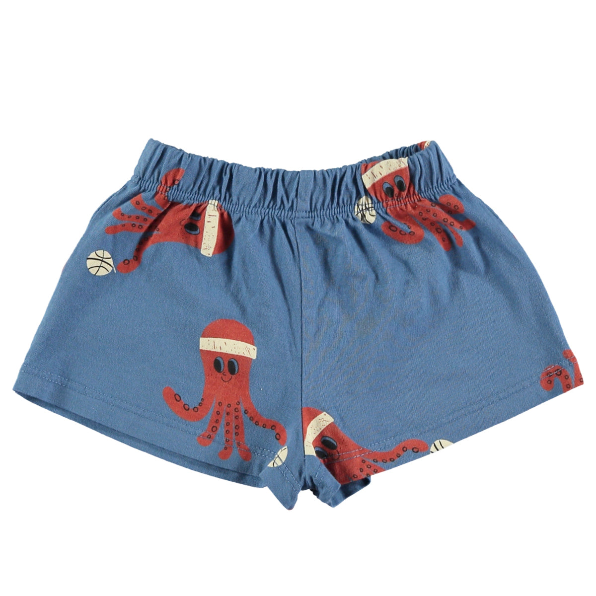 Lotie Kids - baby shorts - octopuses - blue