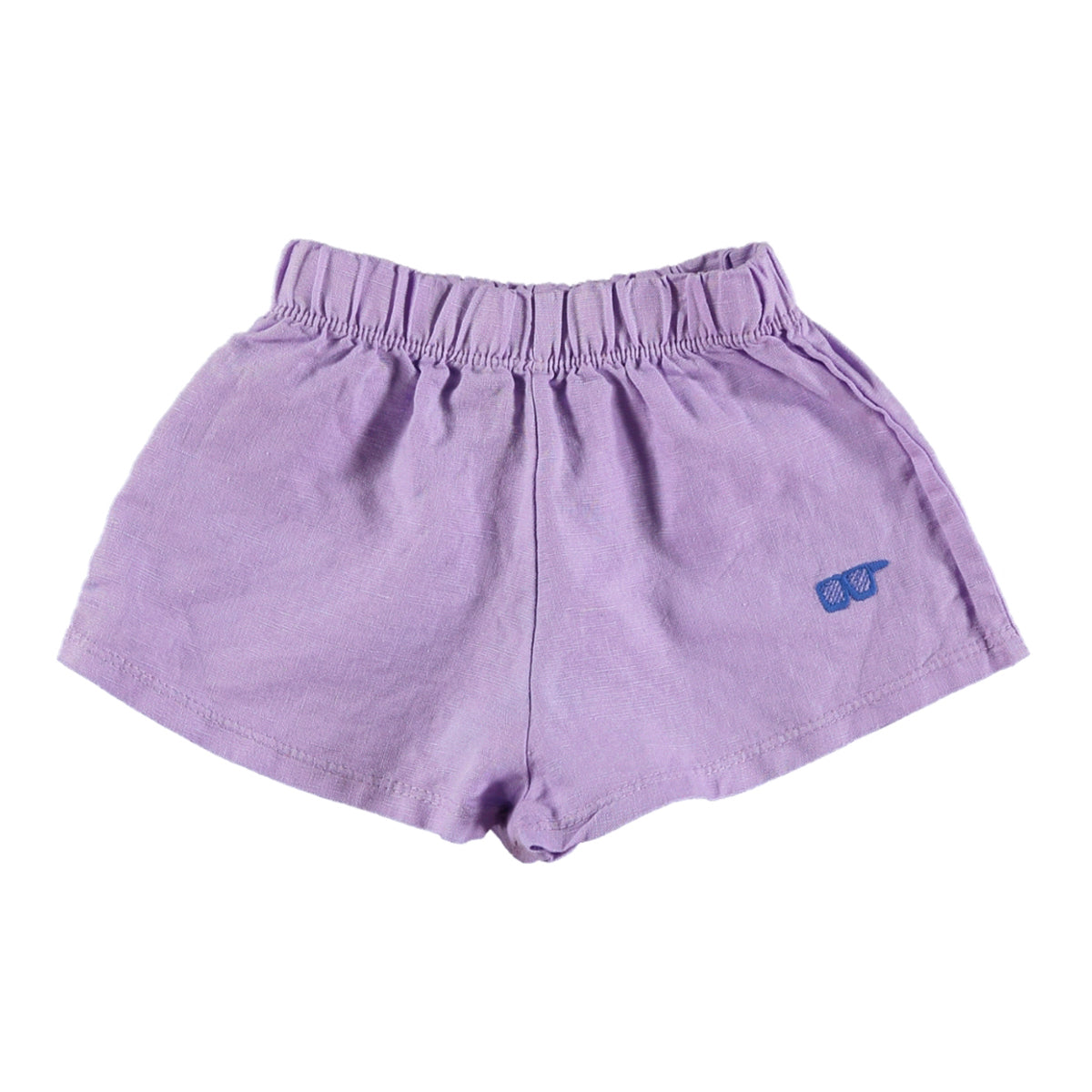 Lotie Kids - baby linen shorts - glasses - mauve