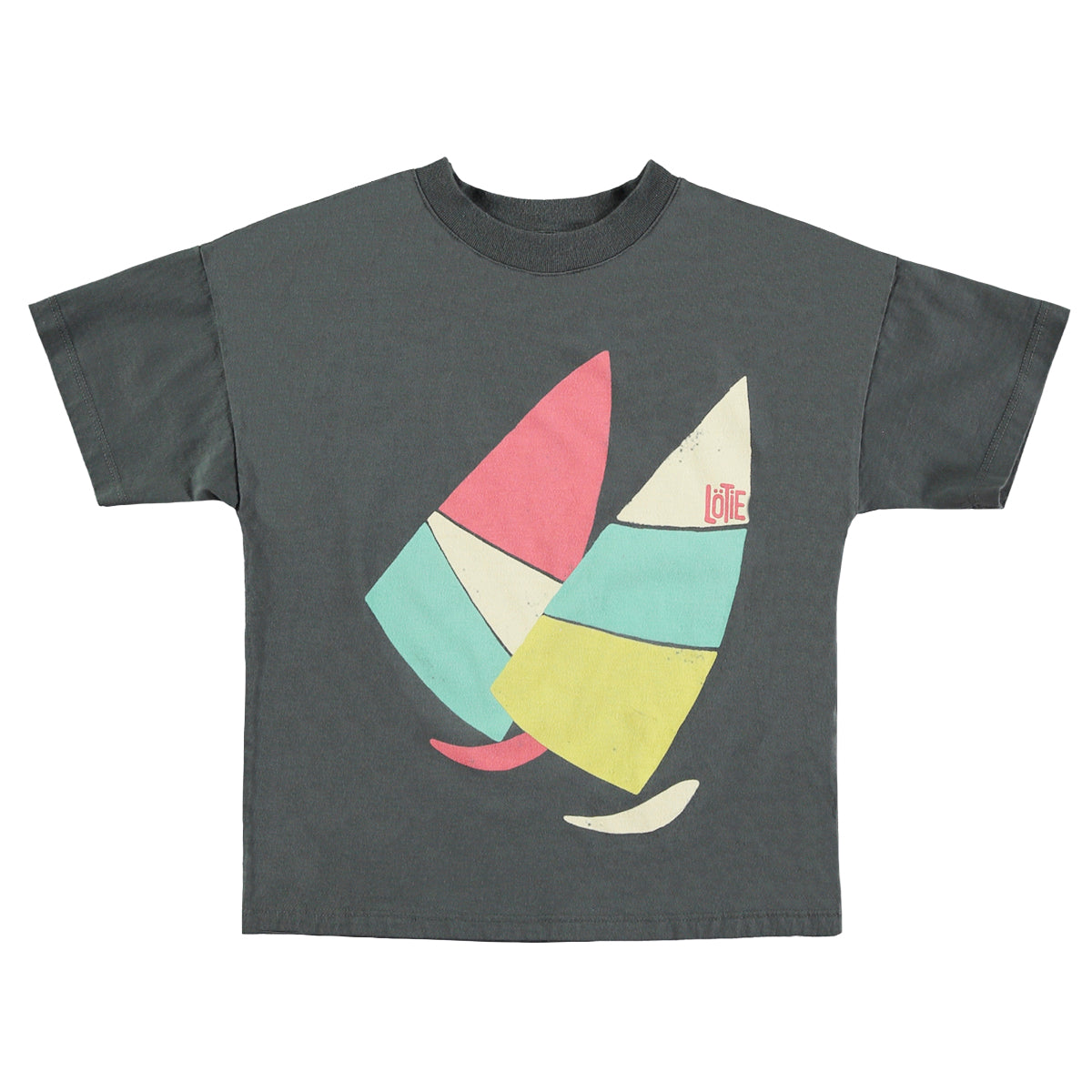 Lotie Kids - wide fit t-shirt - windsurf - anthracite