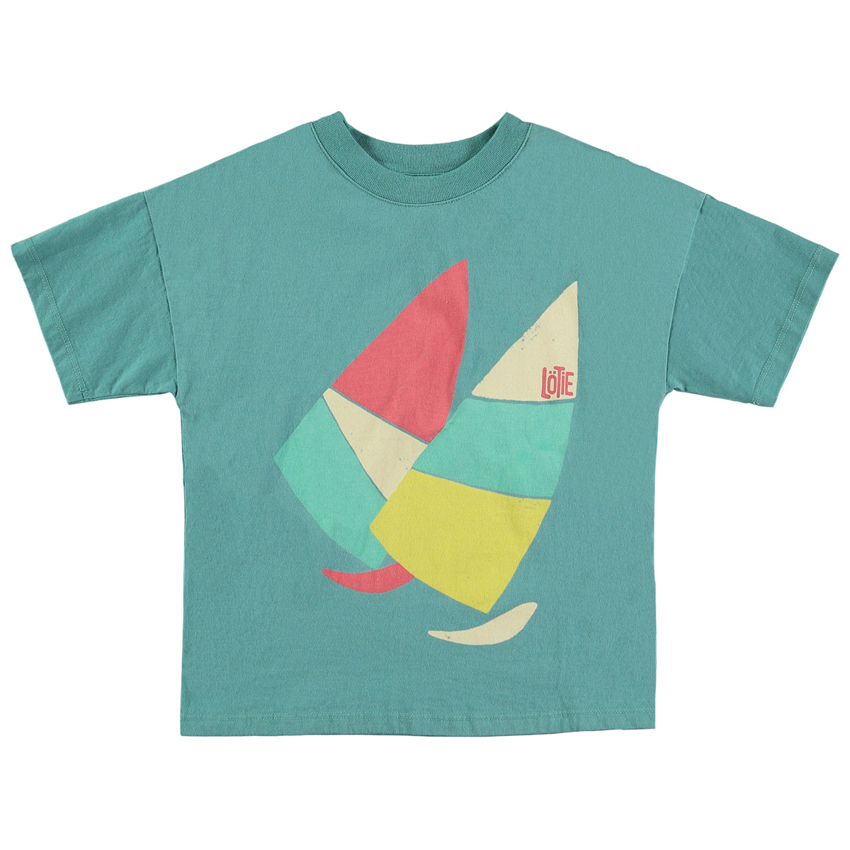 Lotie Kids - wide fit t-shirt - windsurf - pacific