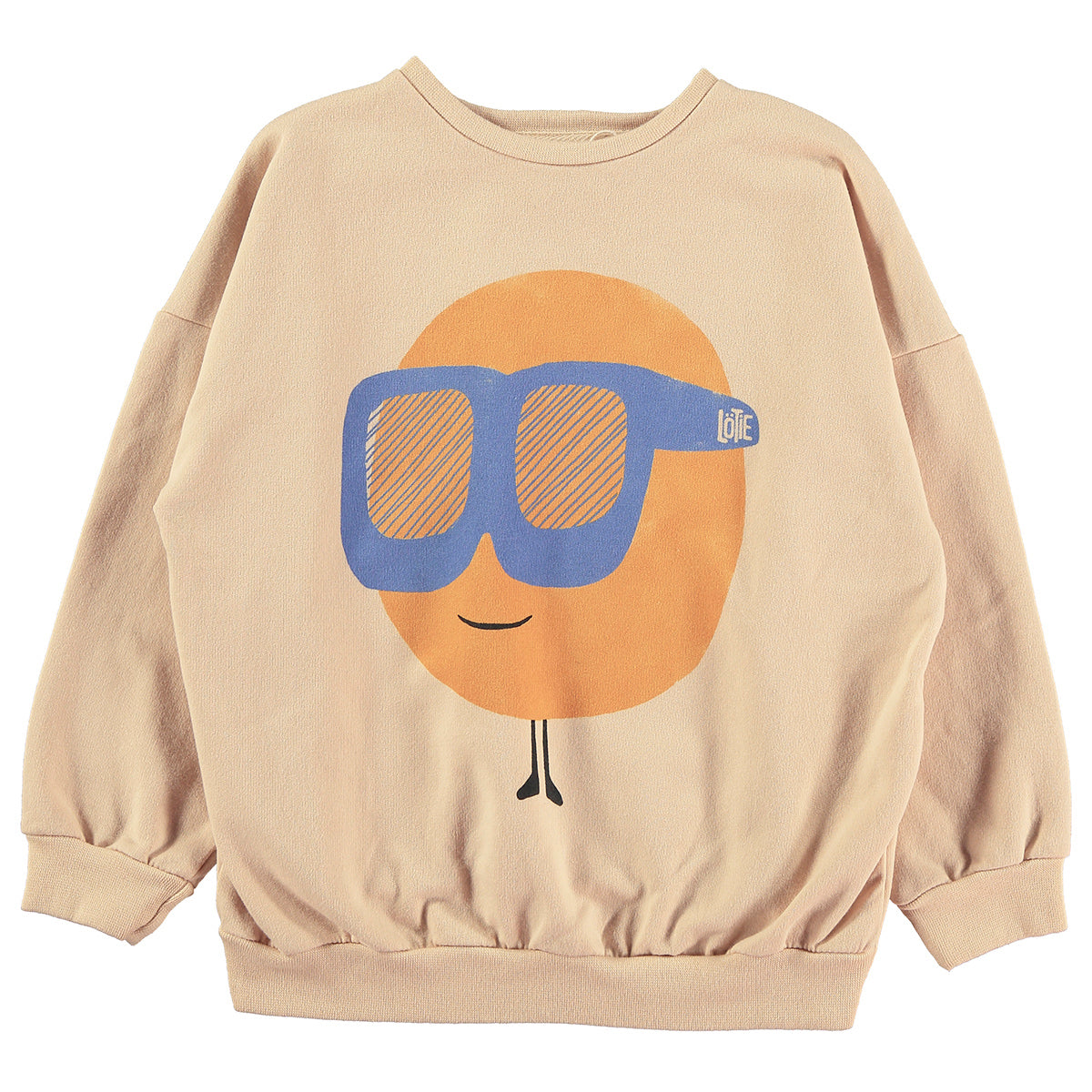 Lotie Kids - sweatshirt - sunglasses - latte