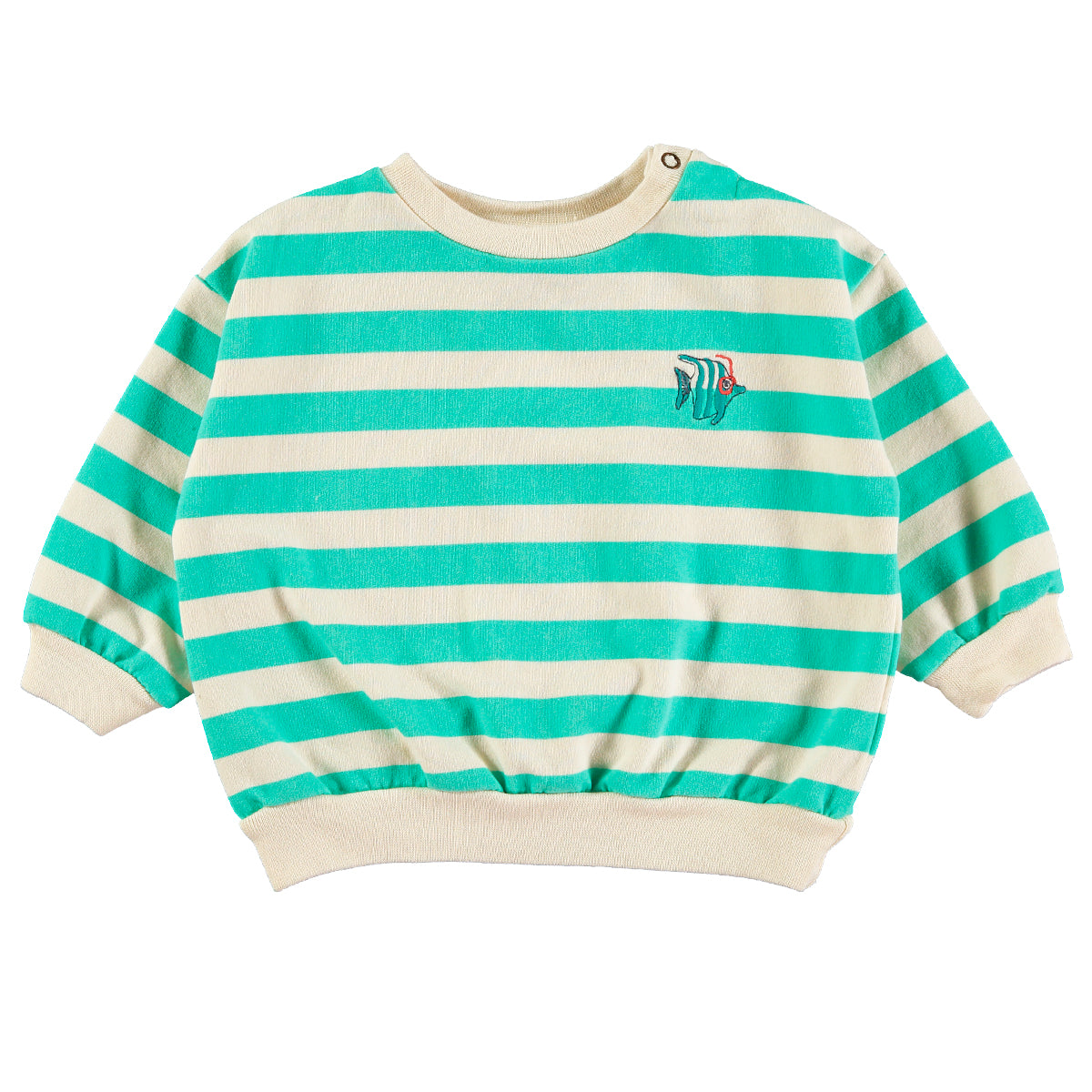 Lotie Kids - baby sweatshirt - fish - stripes