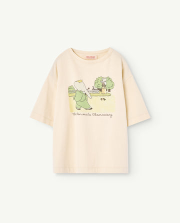 The animals observatory x babar - Rooster oversized kids tshirt - ecru