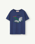 The Animals Observatory - rooster - kids t-shirt - deep blue
