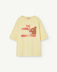The Animals Observatory - rooster - oversized kids t-shirt - soft yellow