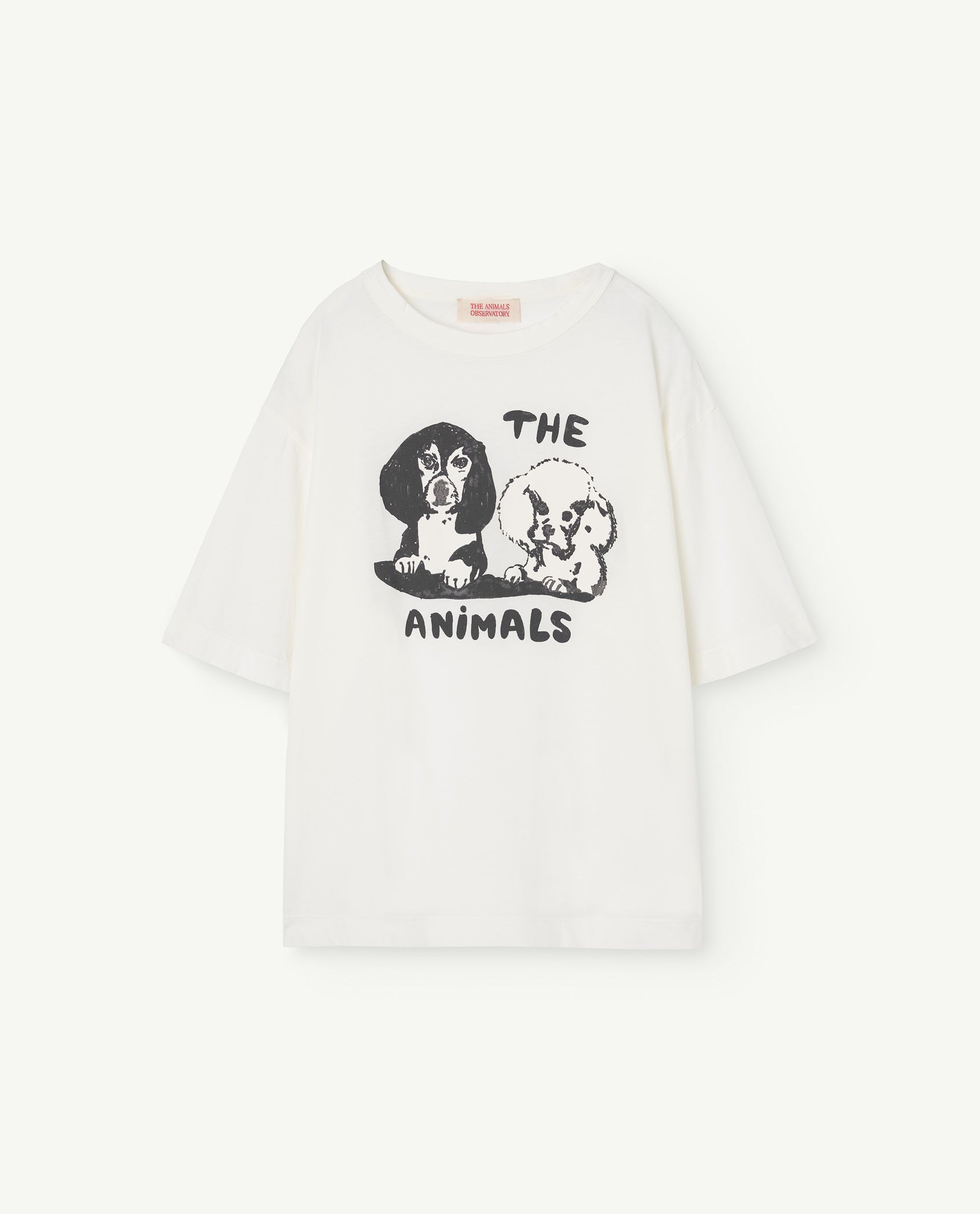 The Animals Observatory - rooster - oversized kids t-shirt - white