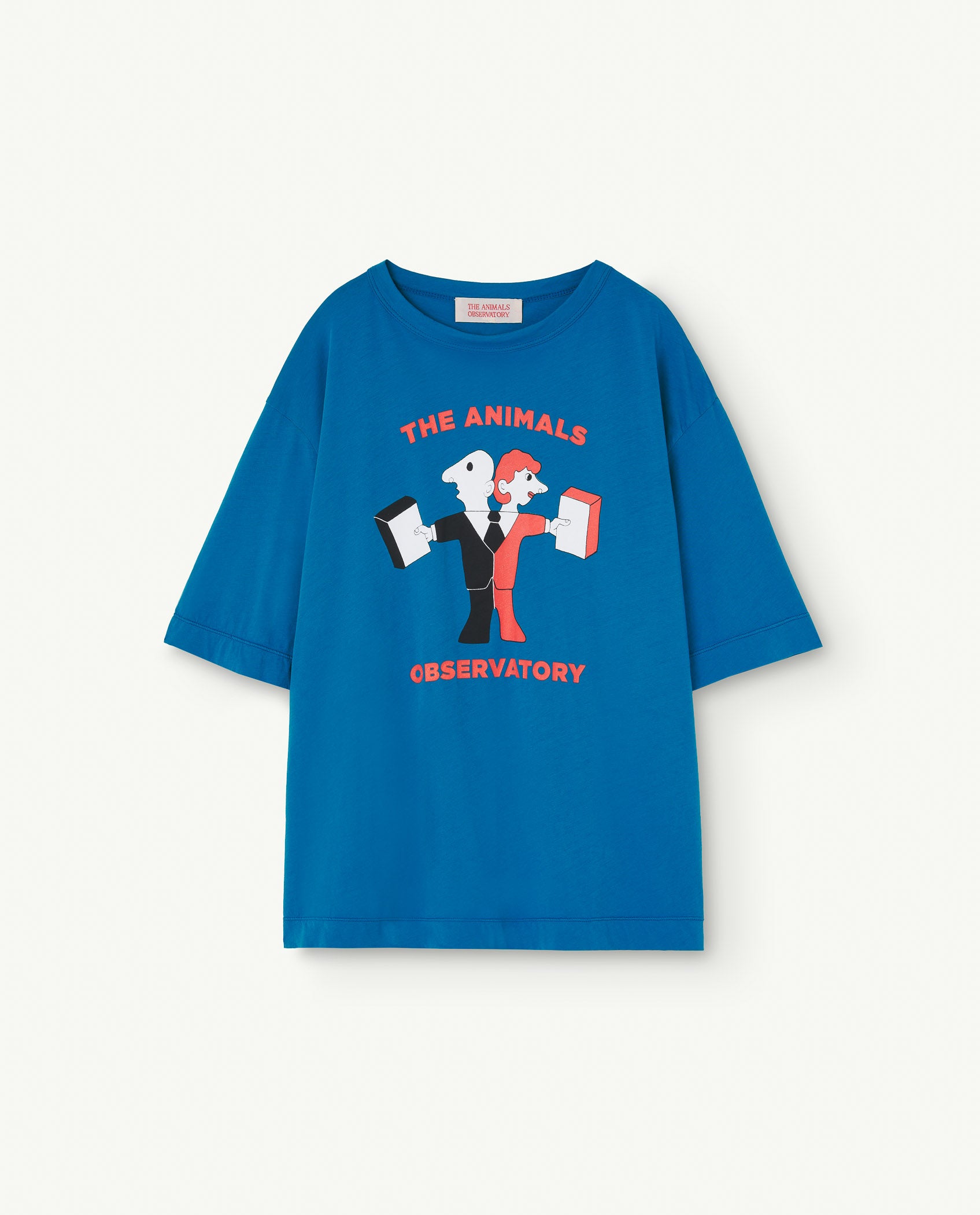 The Animals Observatory - rooster - oversized kids t-shirt - blue