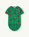 The Animals Observatory - hare -  kids t-shirt - green