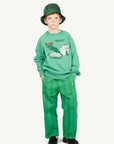 The animals observatory - shark kids sweatshirt - green