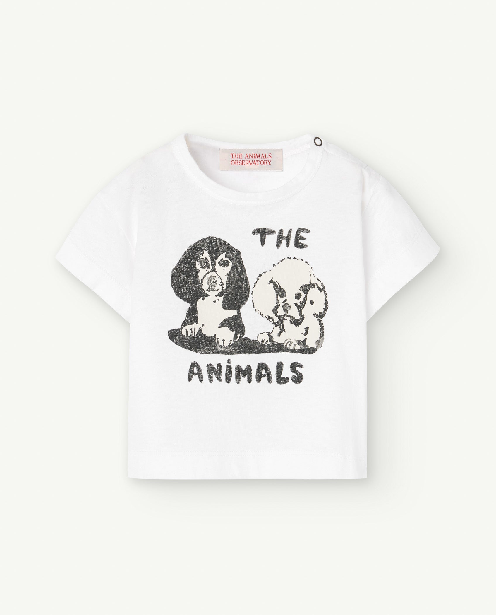 The animals Observatory - rooster baby tshirt - white