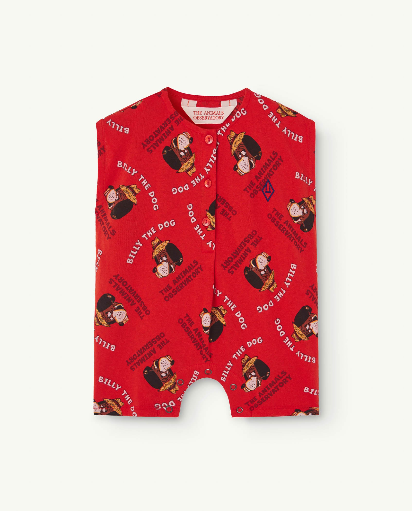 The animals Observatory - goose baby jumpsuit - red