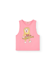 The animals observatory - frog kids tank top - pink