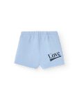 The animals observatory - turtledove baby shorts - soft blue