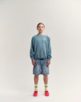 Main Story - fleece raglan sweatshirt - smoke blue