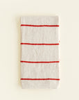 HVID - ivor scarf - cream/red