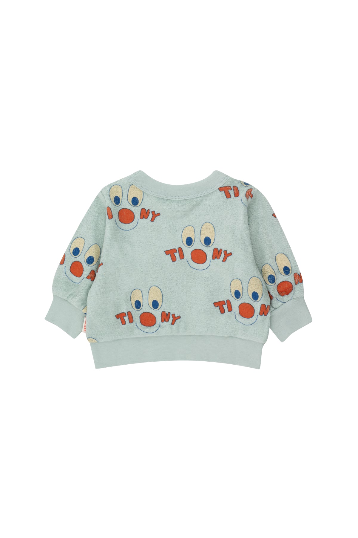 Tiny Cottons - clowns baby sweatshirt - jade grey