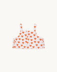Tiny Cottons - hearts crop top - off white
