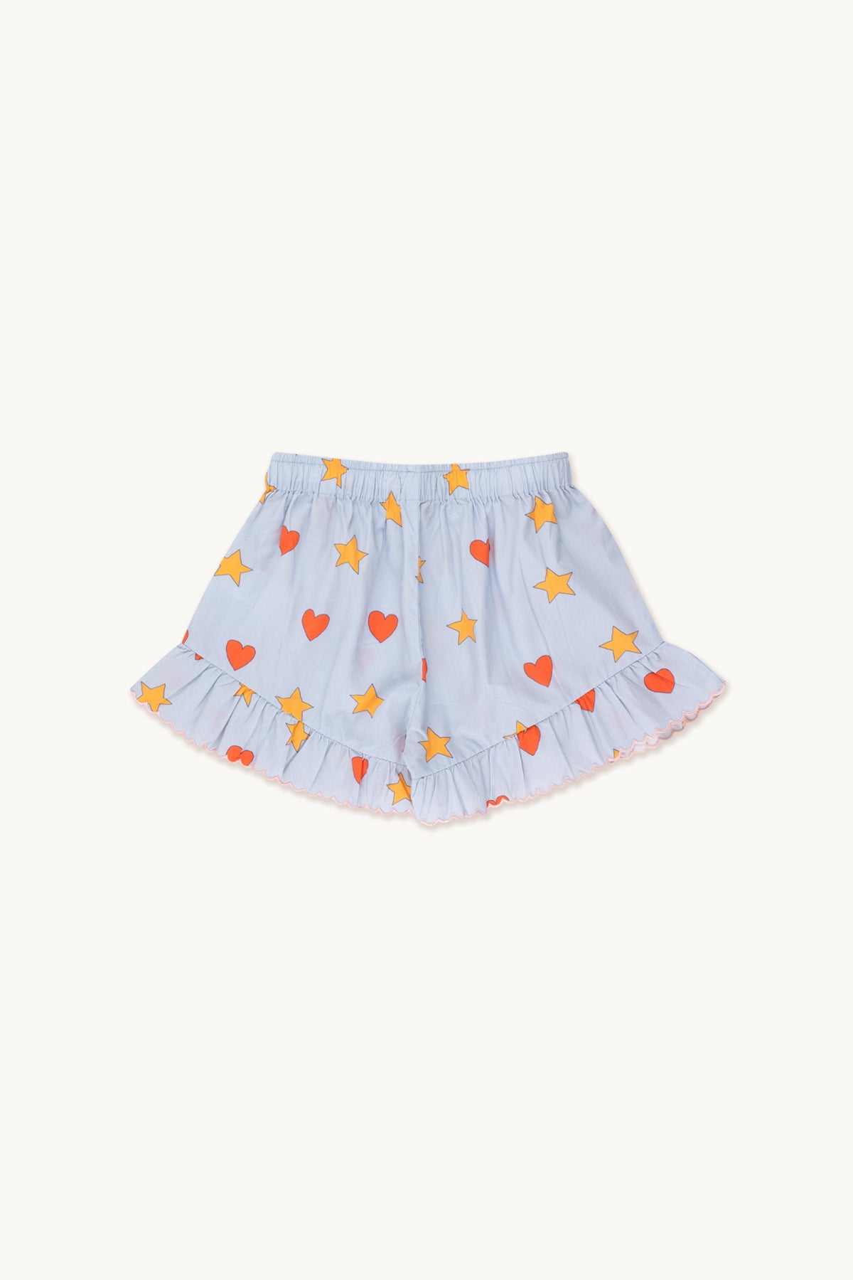 Tiny Cottons - hearts stars shorts - sky grey
