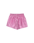 Tiny Cottons - shiny shorts - metallic pink