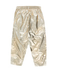Tiny Cottons - shiny barrel pants - gold
