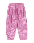 Tiny Cottons - shiny barrel pants - metallic pink