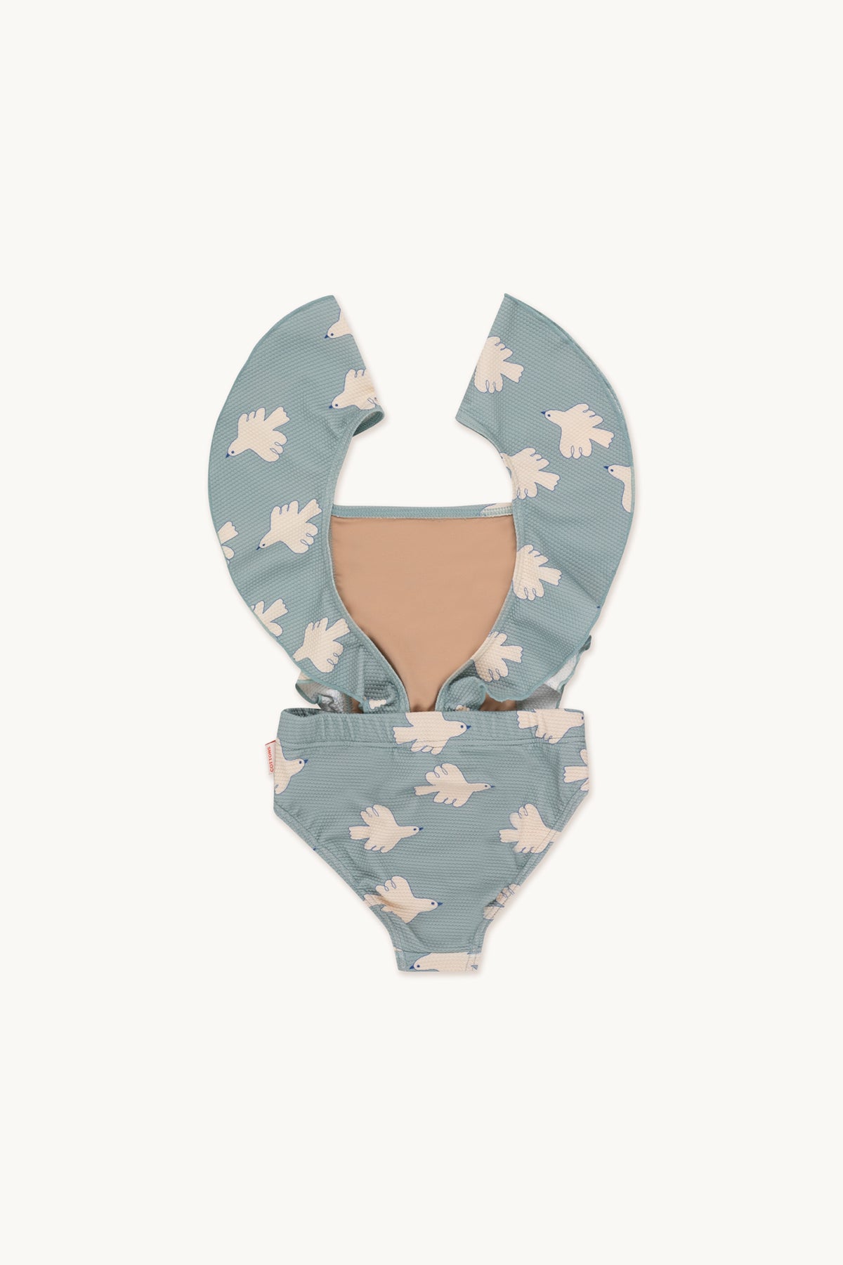 Tiny Cottons - doves swimsuit - warm grey