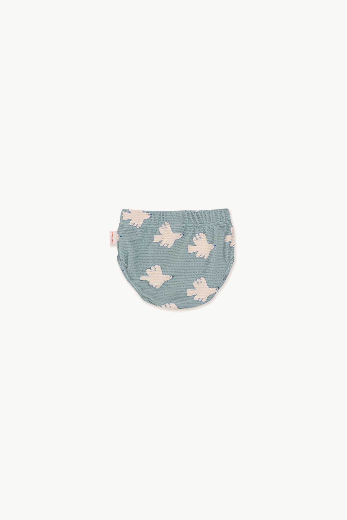 Tiny Cottons - baby swim bloomers - doves - warm grey