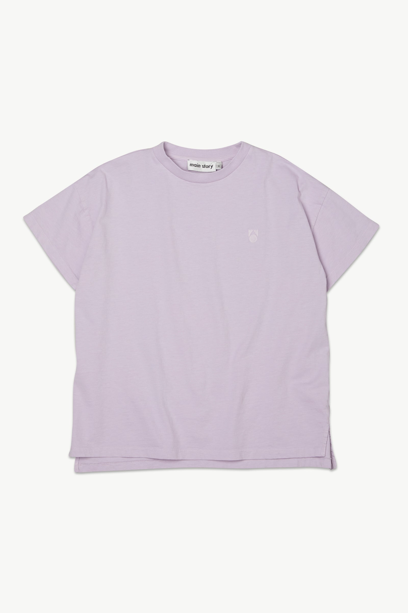 Main Story - oversized tee - lavender frost jersey