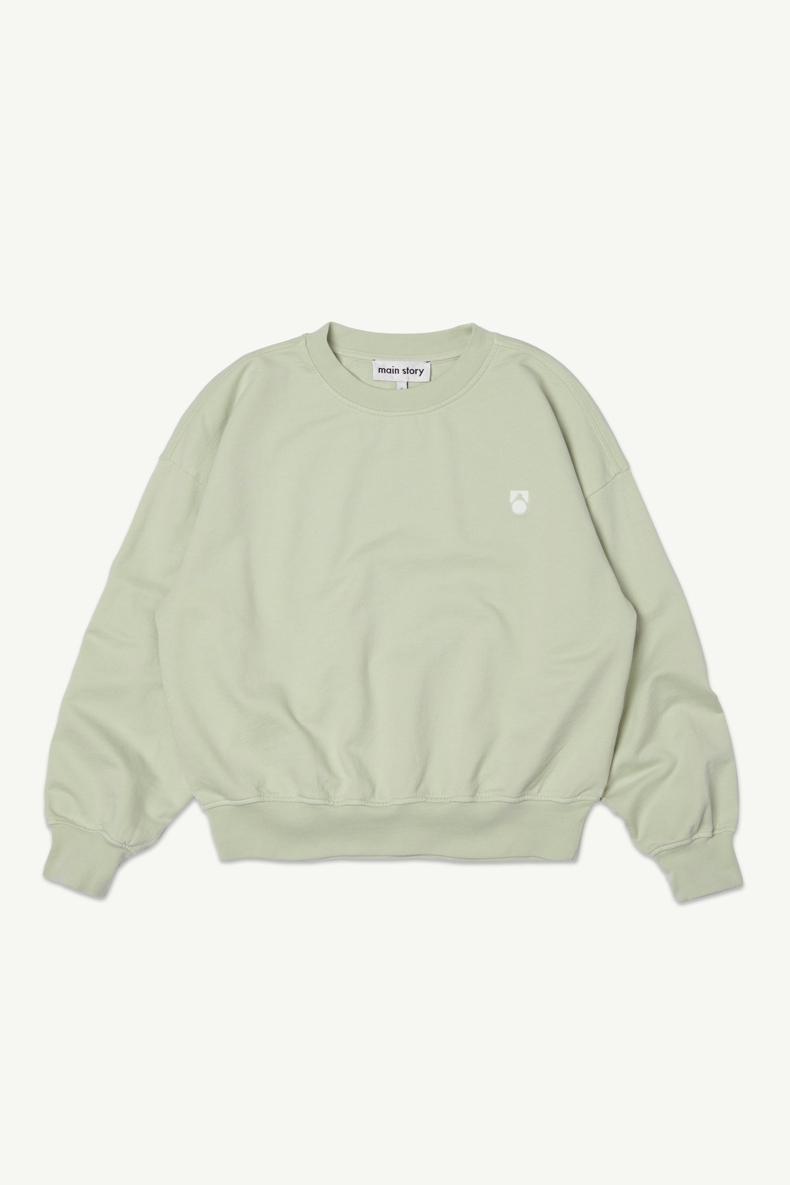 Main Story - bubble sweatshirt - tender green fleece
