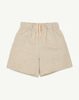 Main Story - fleece skate short - ecru melange